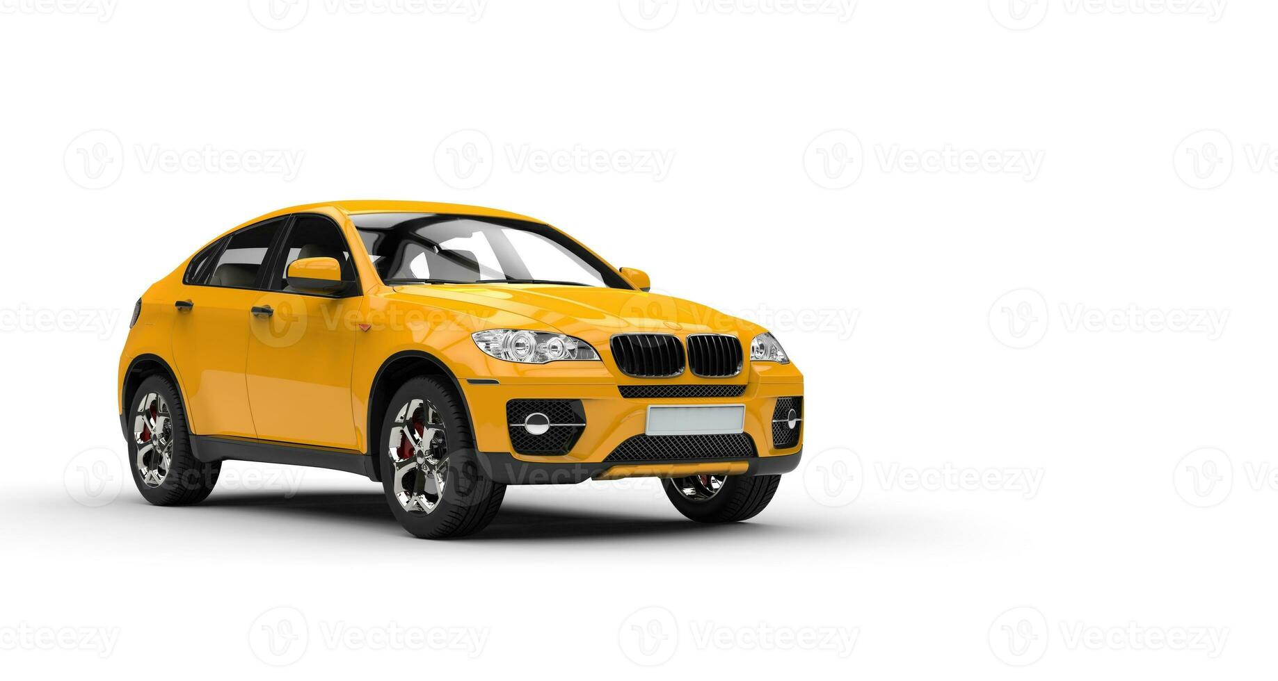 Gelb modern suv foto