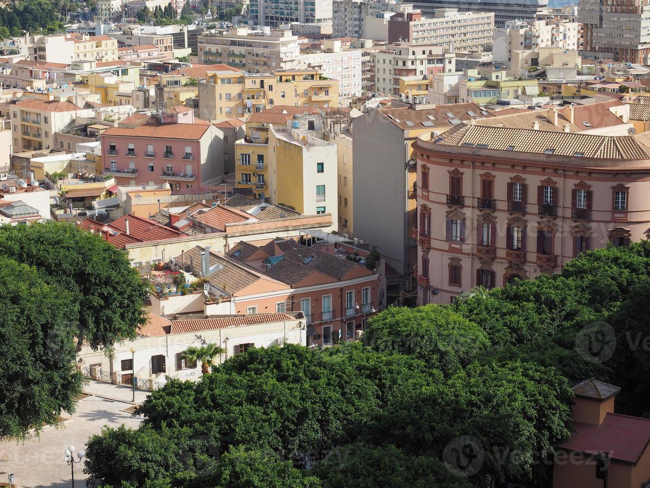 Luftaufnahme von Cagliari foto