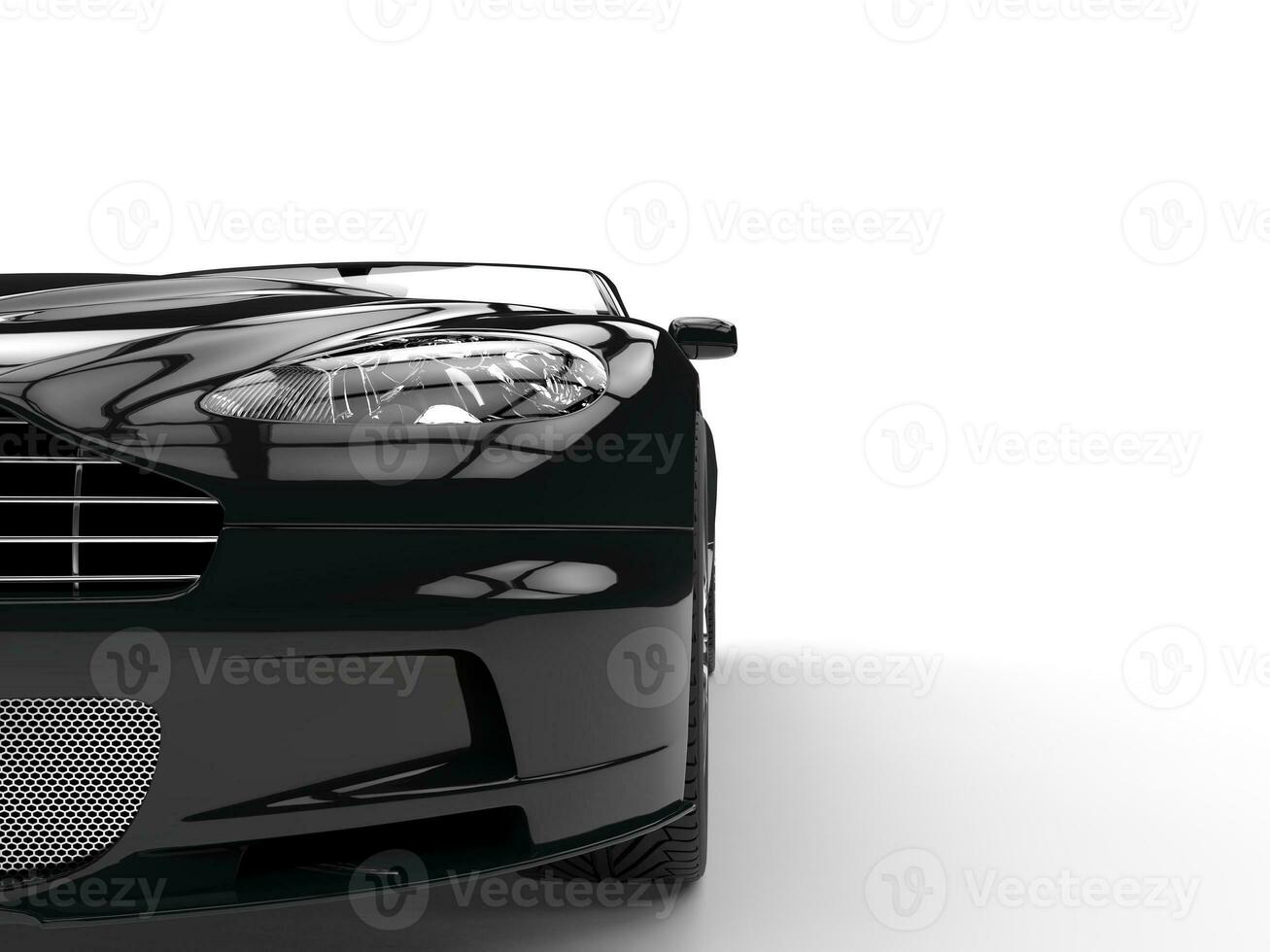 schwarz Sport Auto - - Scheinwerfer Nahansicht foto