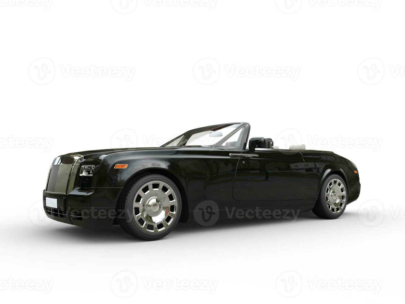 schwarz Luxus Auto - - isoliert auf Weiß Hintergrund foto