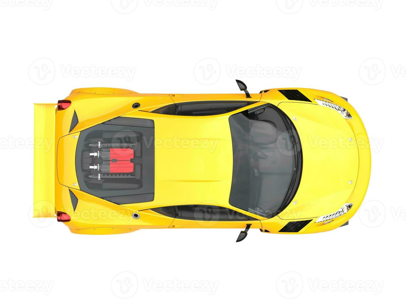 Gelb Sport Auto - - oben Aussicht foto