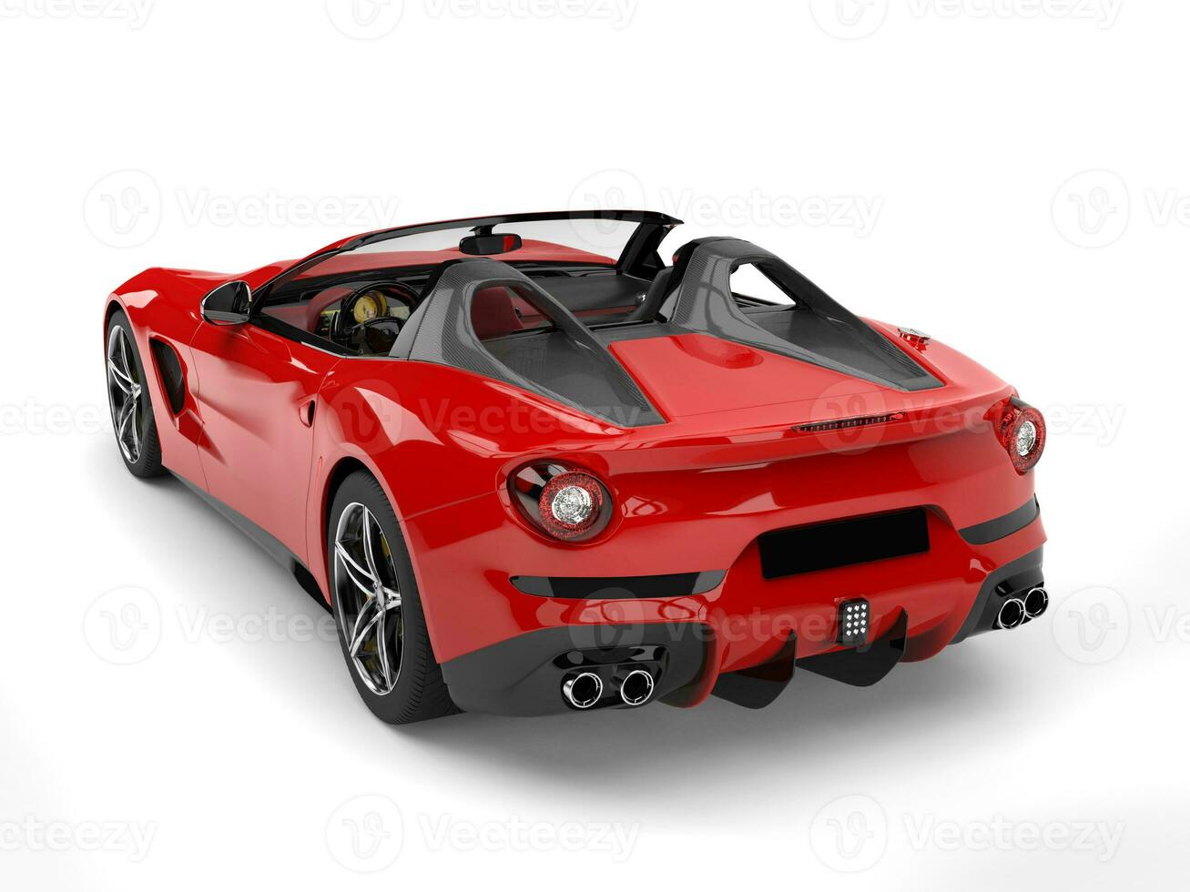 Backstein rot modern Sport Auto - - oben Nieder zurück Aussicht foto