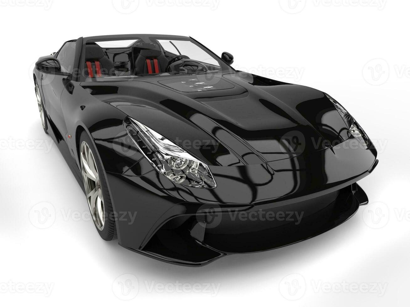 glänzend schwarz modern Cabrio Super Sport Auto foto