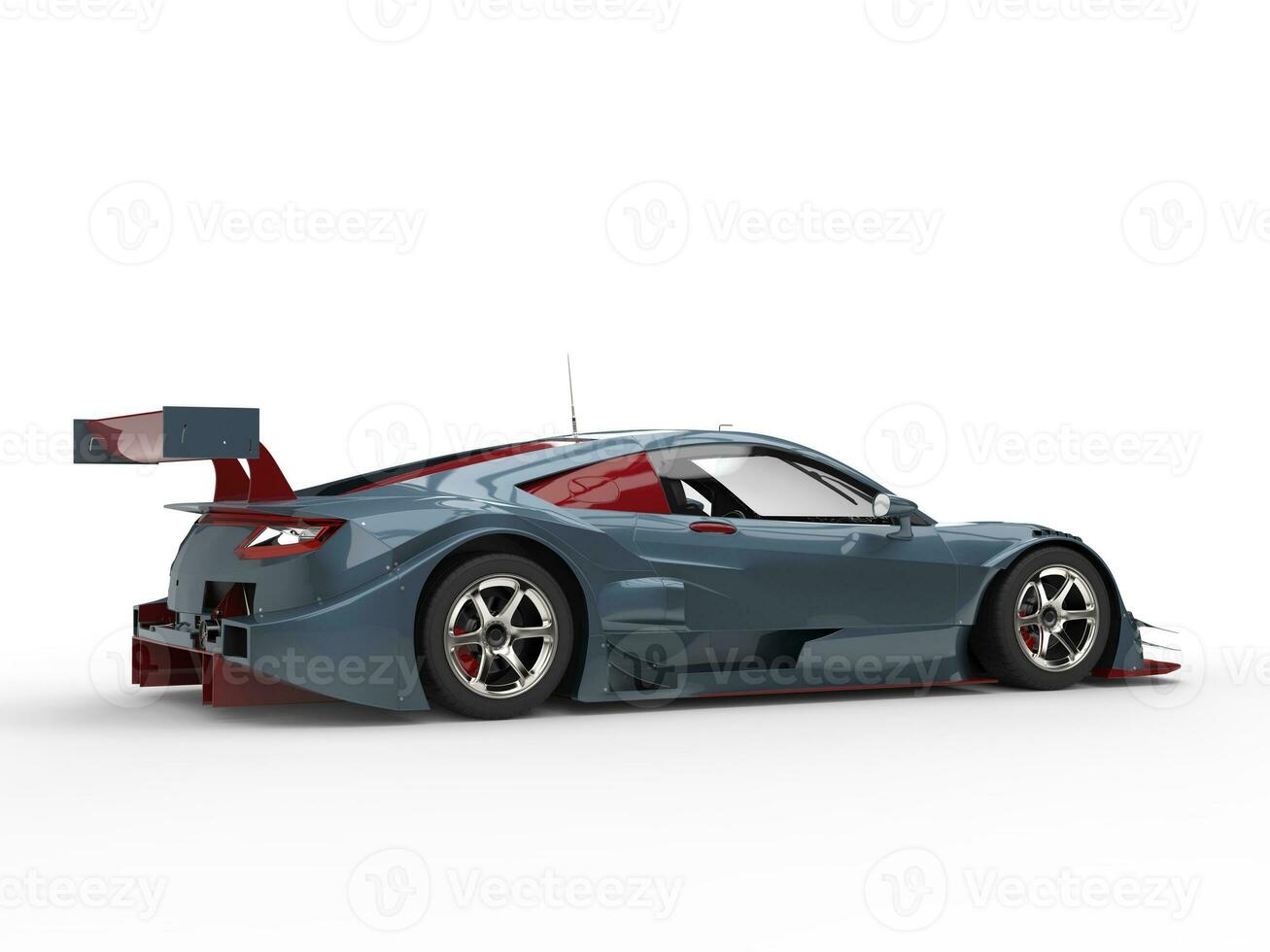 modern Super Sport Auto Konzept - - Schiefer grau Farbe mit Kirsche rot Einzelheiten foto
