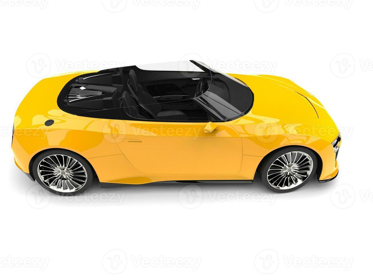 Sonne Gelb modern Cabrio Sport Auto - - Seite Aussicht foto