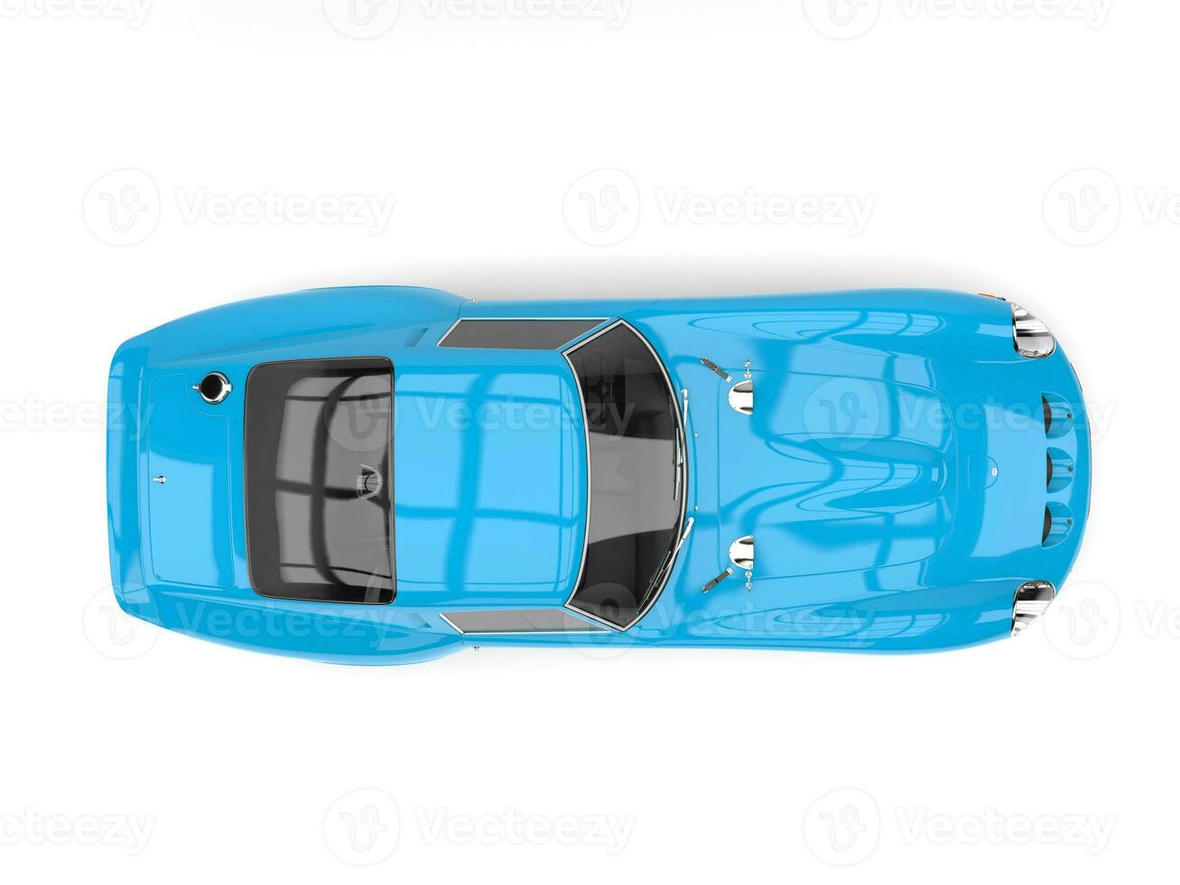 Himmel Blau Jahrgang Rennen Sport Auto - - oben Aussicht foto