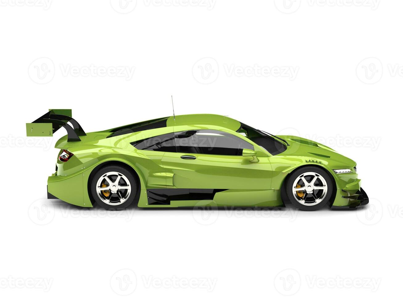 metallisch hell Grün modern Super Sport Auto - - Seite Aussicht foto