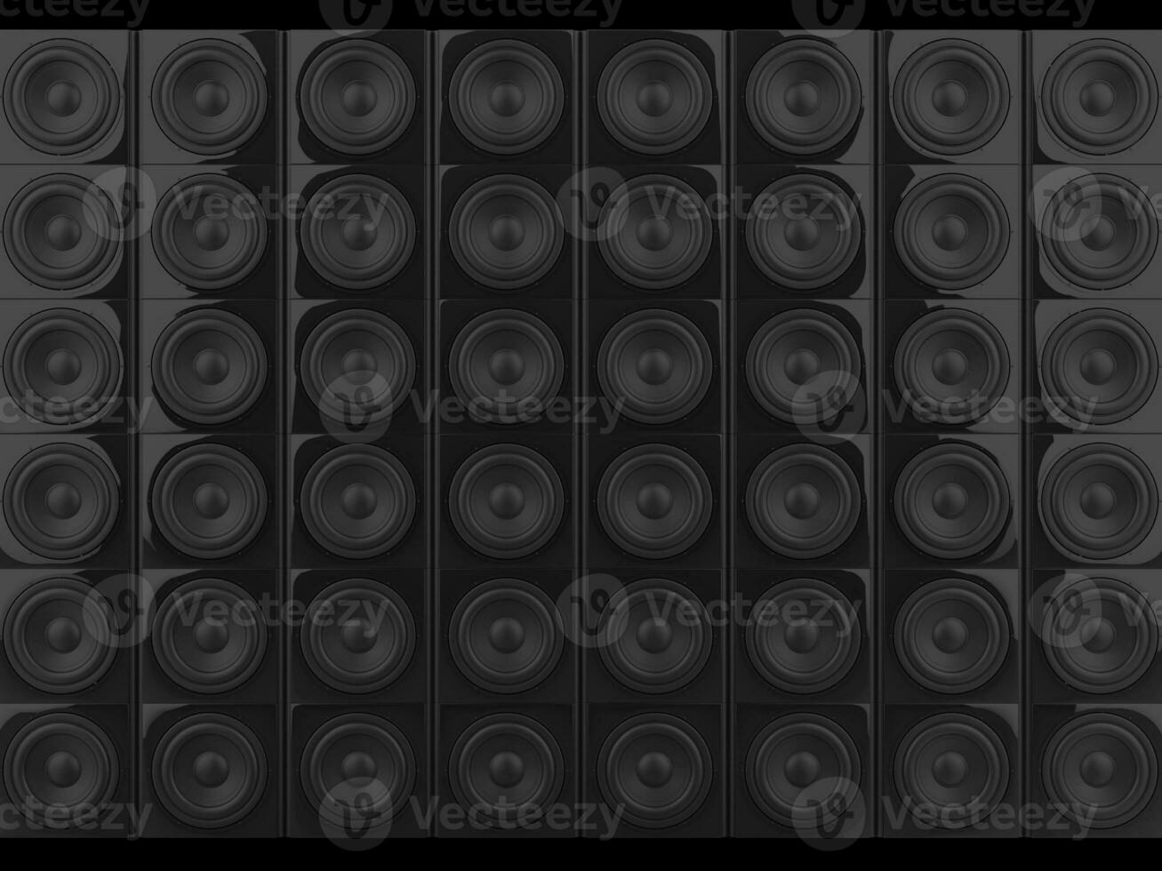 Mauer von schwarz glänzend Klang Sprecher foto