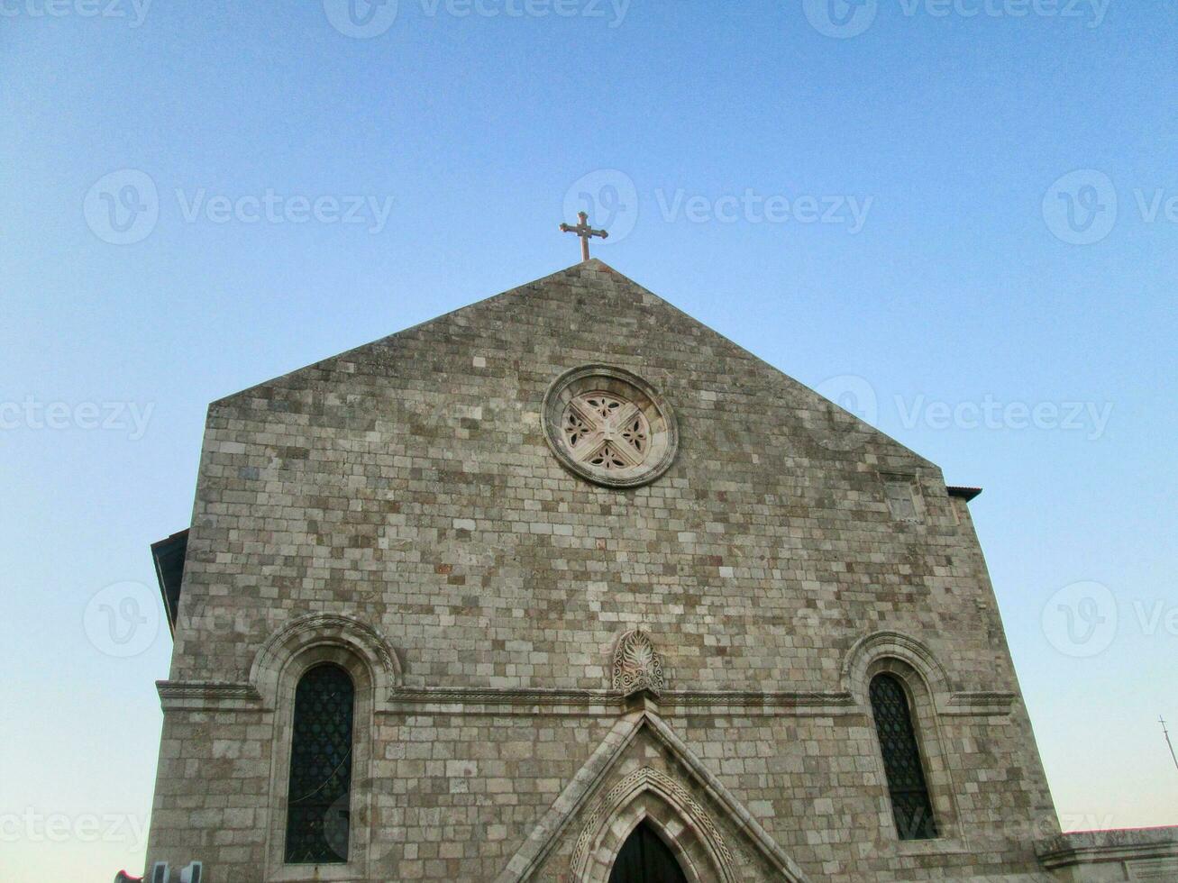 alt Stein Kirche, Rhodos, Griechenland foto