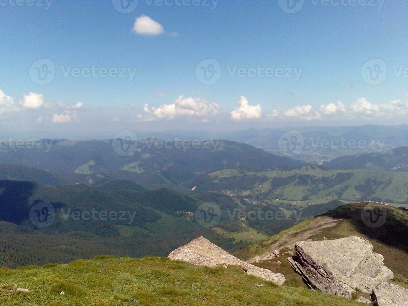 Steine hoch im das Berge foto