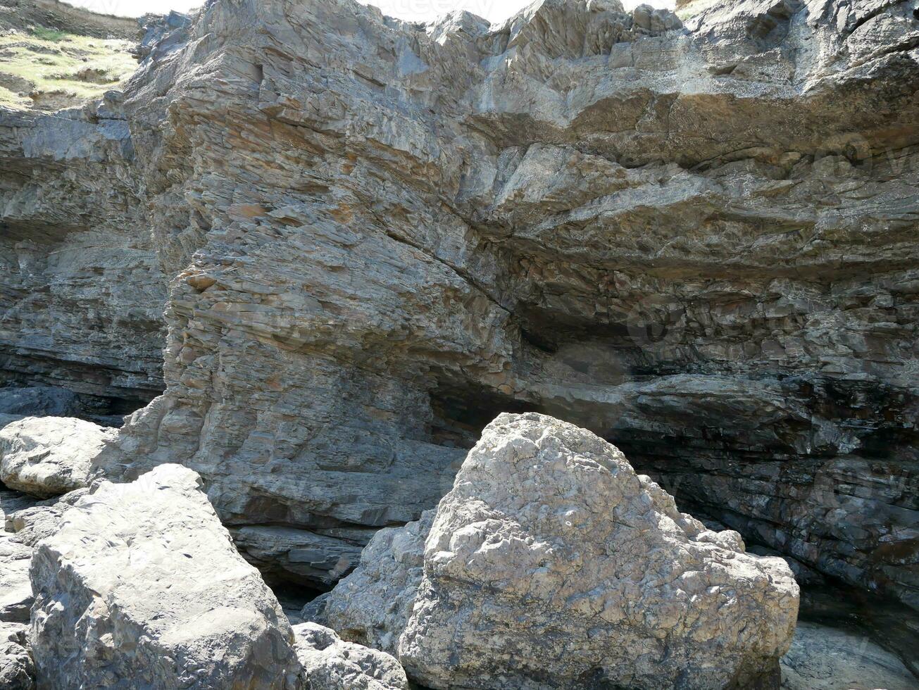 Klippen und Hügel, Felsen Schlucht, Schönheit im Natur. Ferien Reise Hintergrund foto