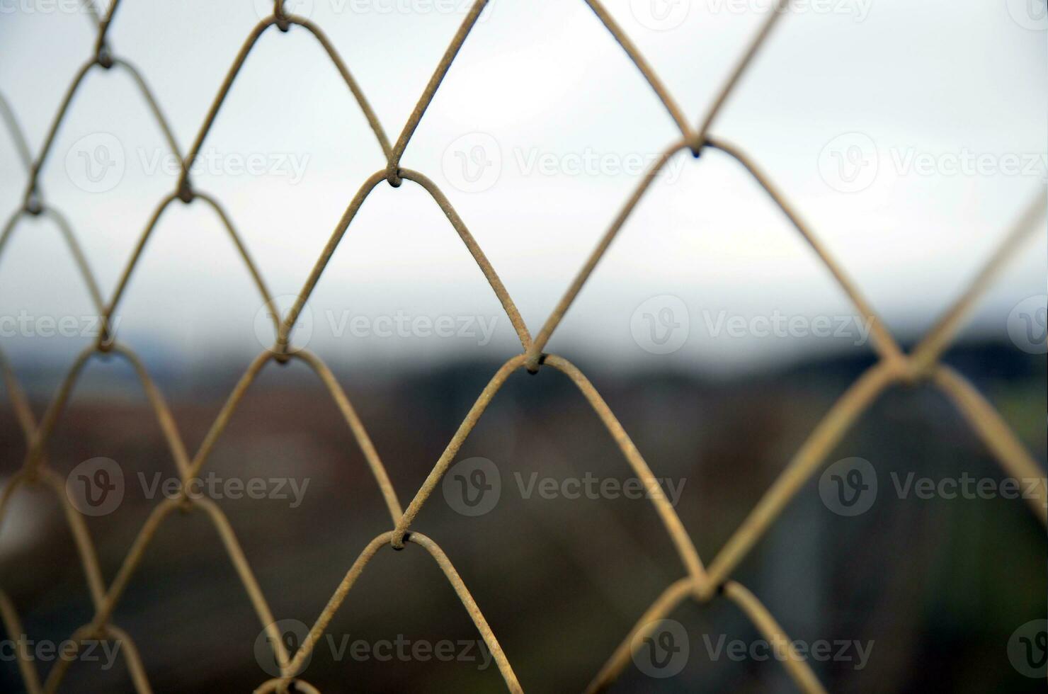 Kette Verknüpfung Gitter Zaun foto