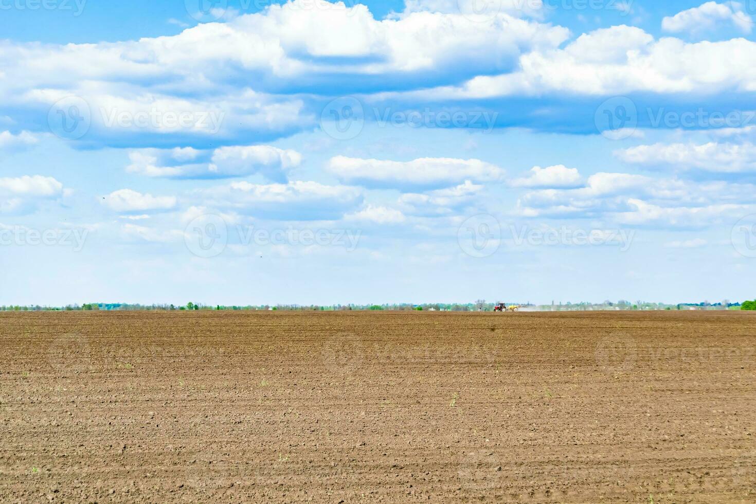 fotografie zum thema großes leeres bauernhoffeld für die organische ernte foto