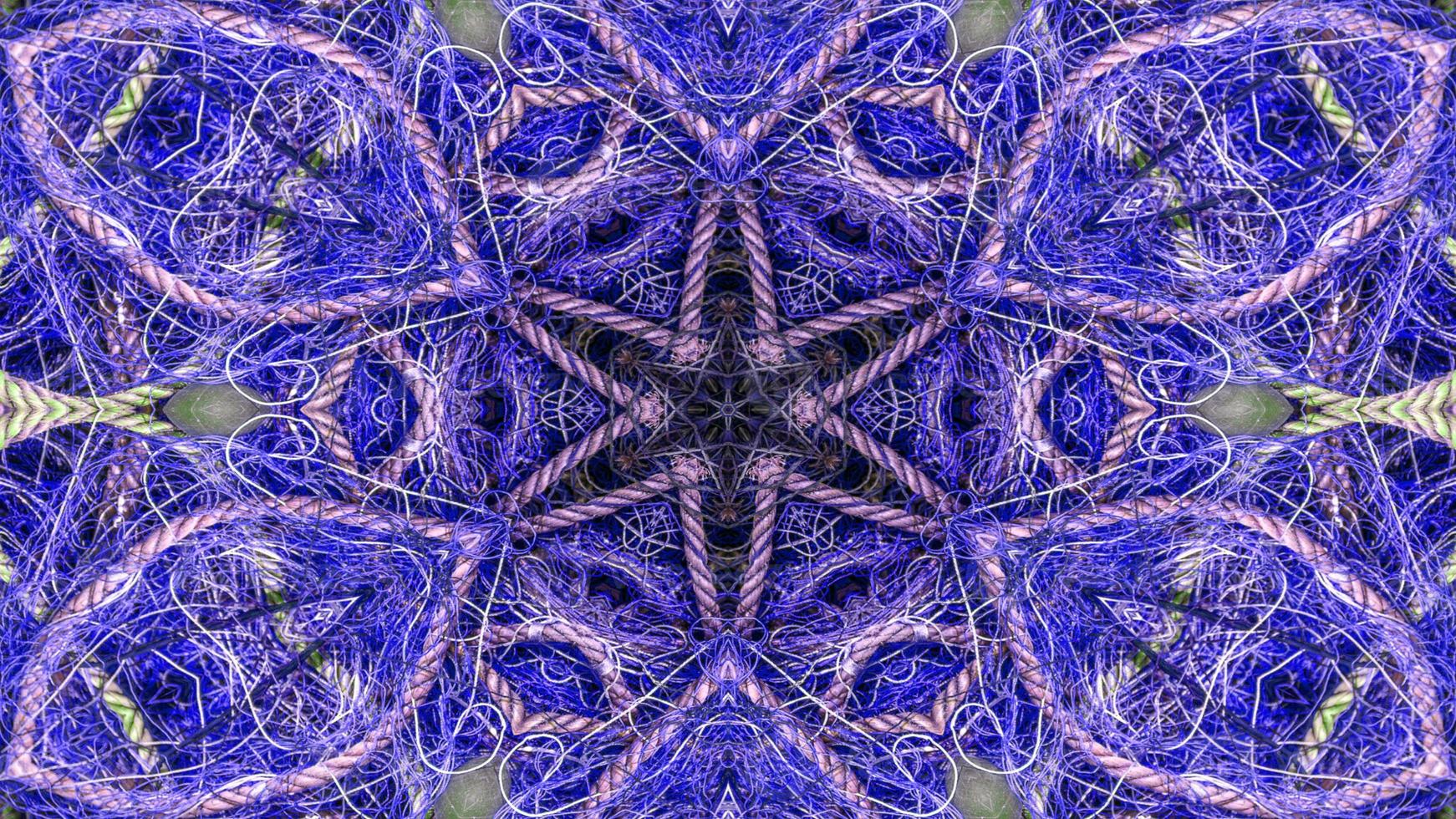 Fischnetz Angelschnüre Kaleidoskop foto
