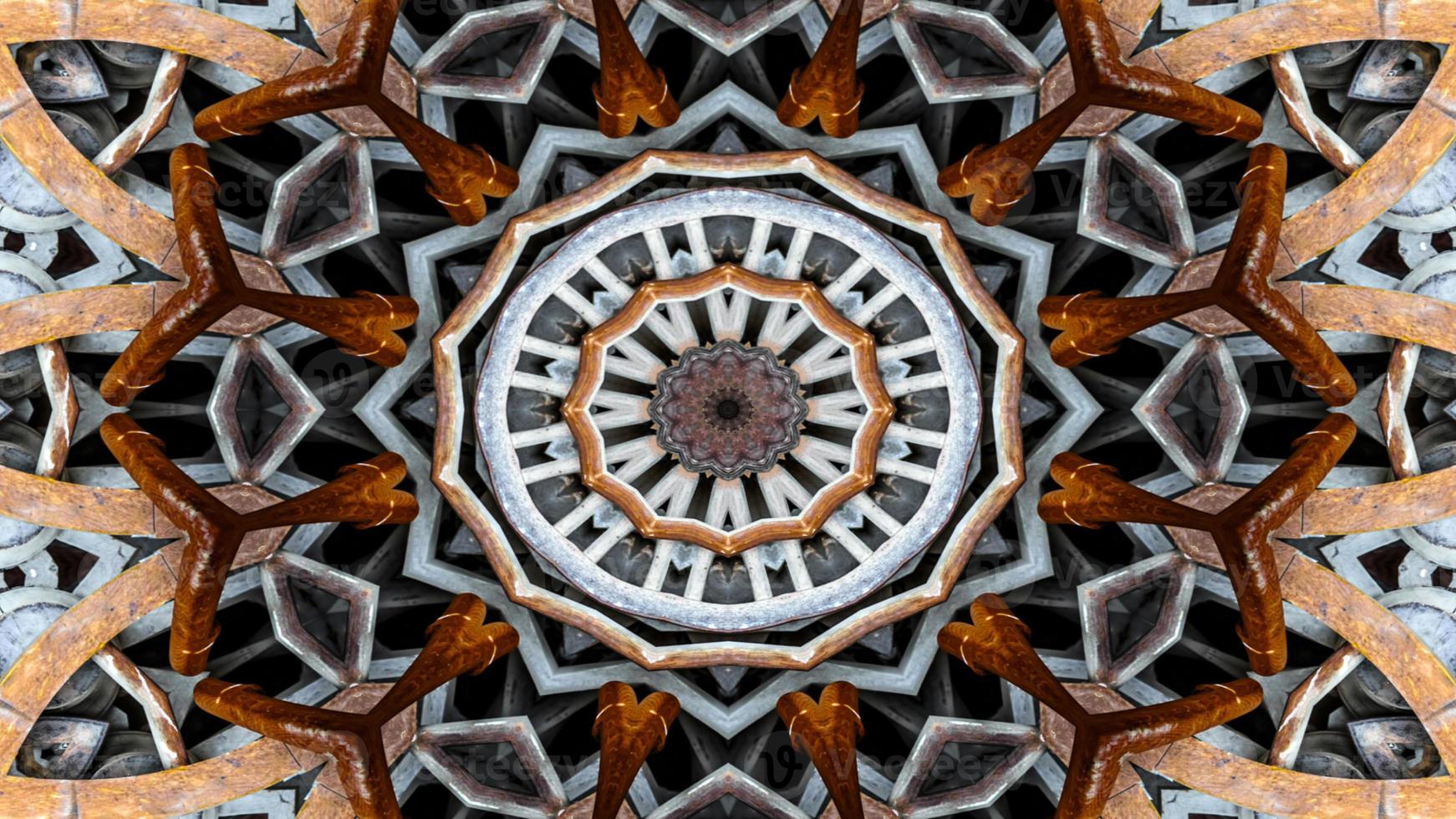 metallisches industrielles Kaleidoskop foto