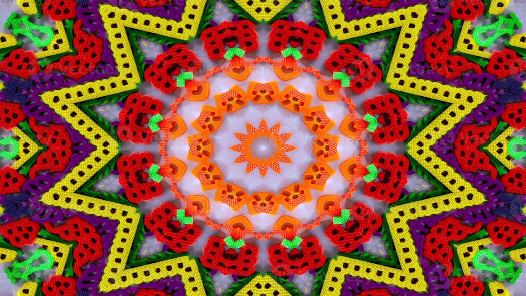 Zahlen und Buchstaben Kaleidoskop foto