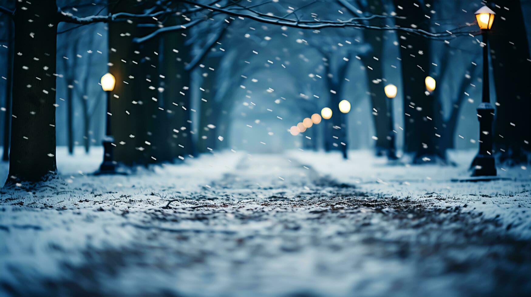 ein Gemälde von ein gemütlich Hütte bedeckt durch Schnee, generativ ai foto