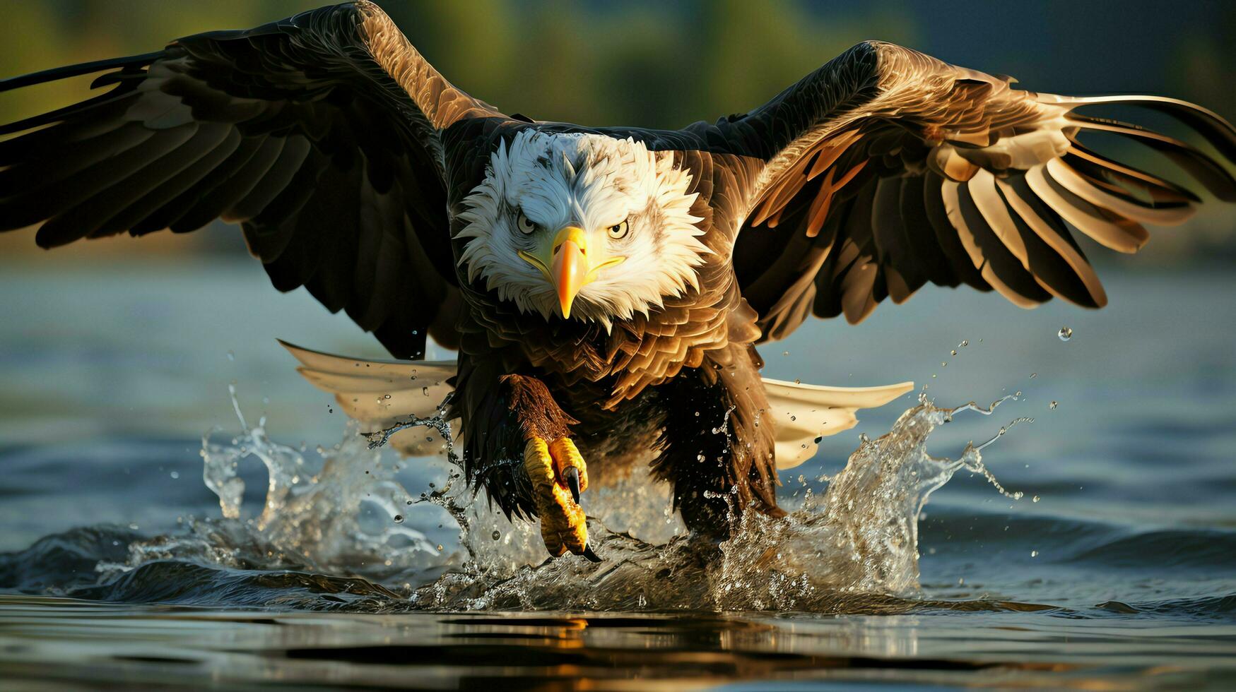 Adler frei fliegend unter das Sonnenlicht und Blau Himmel. räuberisch Vogel Jagd im Safari Osten Afrika Konzept durch ai generiert foto