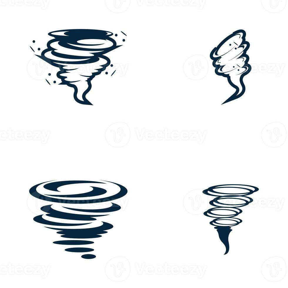 Tornado Logo Symbol Vektor Illustration Design foto