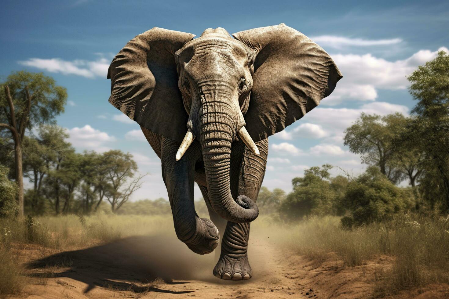 afrikanisch Elefant im Park. foto