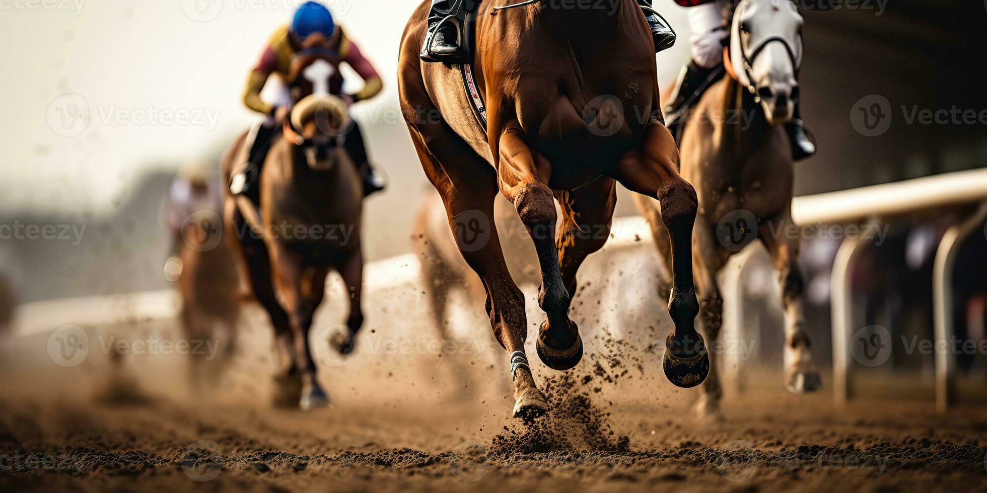 ai generiert. ai generativ. jorse Rennen Wettbewerb spielen Aktion. Aussicht von Unterseite auf Pferd Beine Huf. Grafik Kunst foto