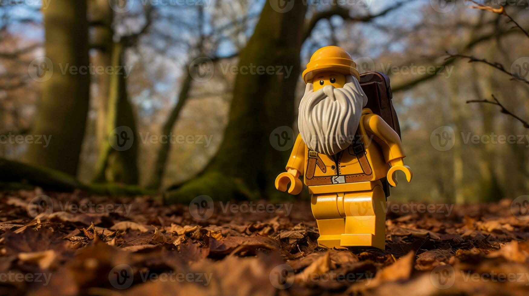 das Epos Suche von Lego Abenteurer ai generativ foto