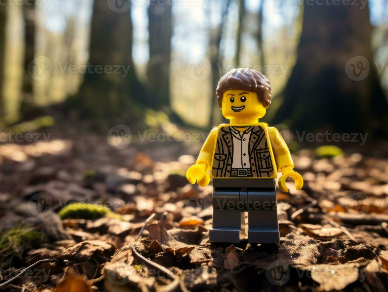 das Epos Suche von Lego Abenteurer ai generativ foto