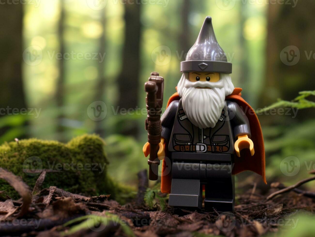 das Epos Suche von Lego Abenteurer ai generativ foto