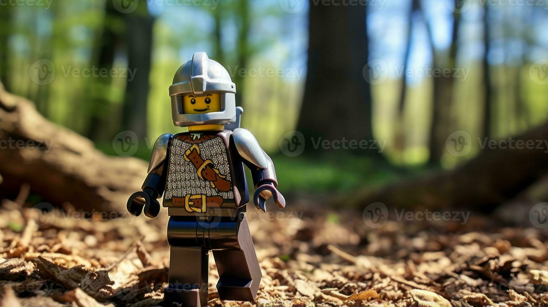 das Epos Suche von Lego Abenteurer ai generativ foto