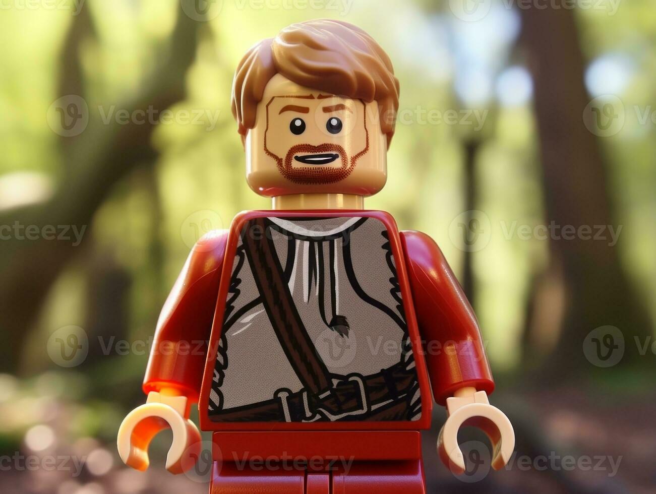 das Epos Suche von Lego Abenteurer ai generativ foto