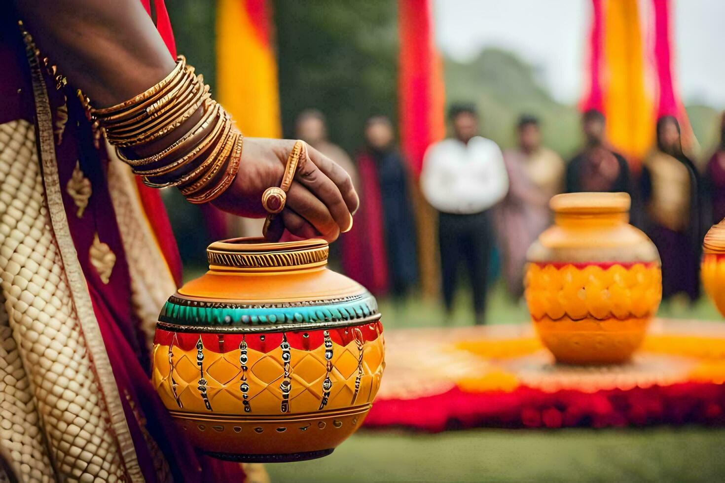 das Hochzeit, Delhi ncr. KI-generiert foto
