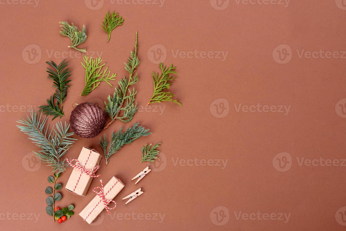 Weihnachten heller farbiger dekorativer Hintergrund foto