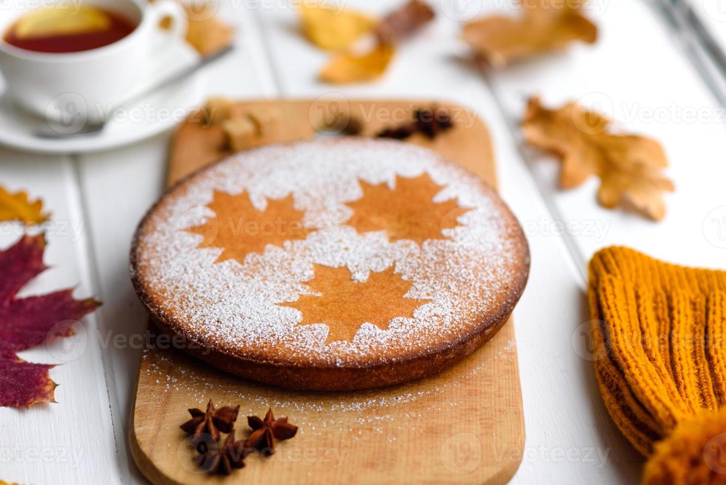 schöner frischer süßer Kürbiskuchen foto