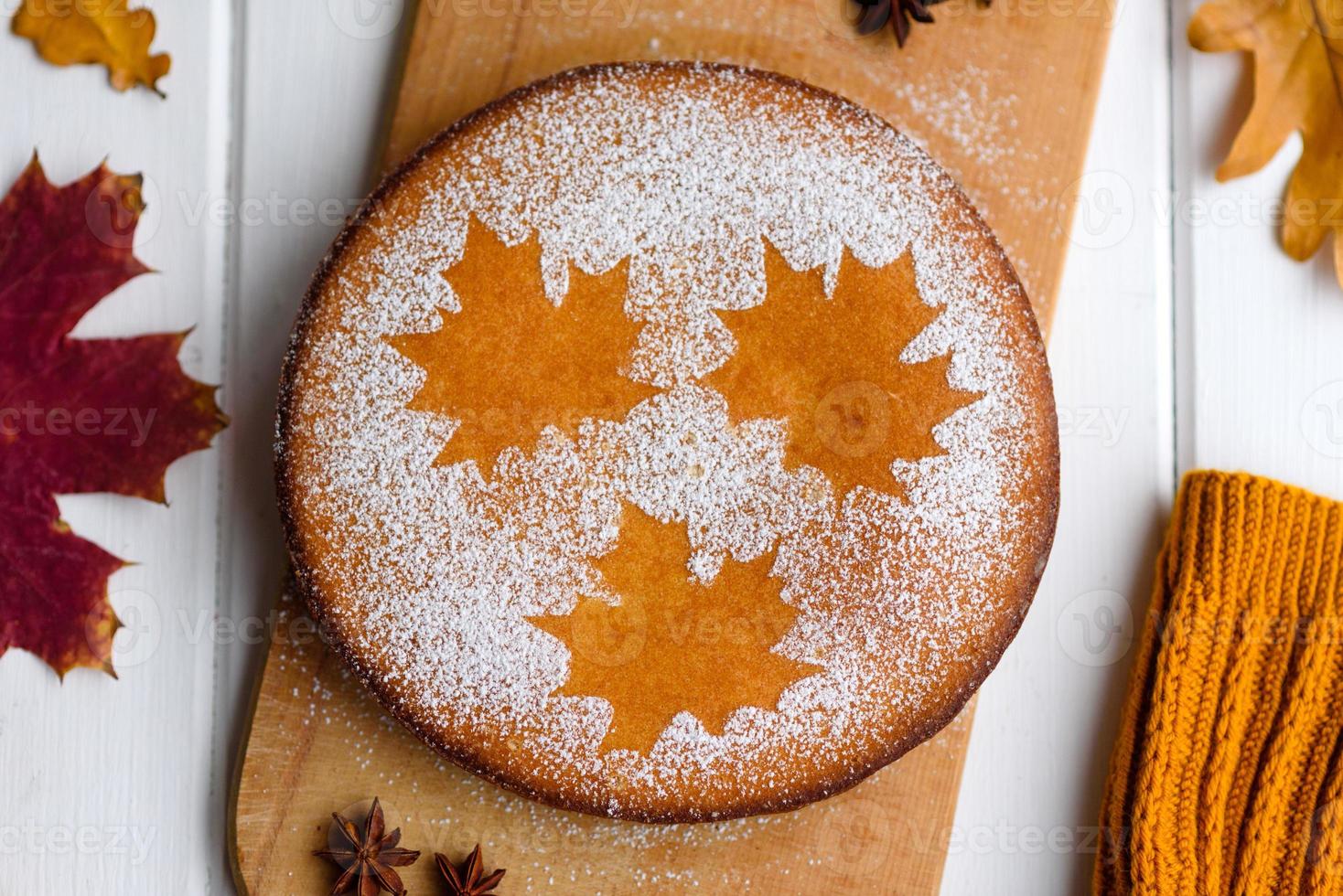 schöner frischer süßer Kürbiskuchen foto