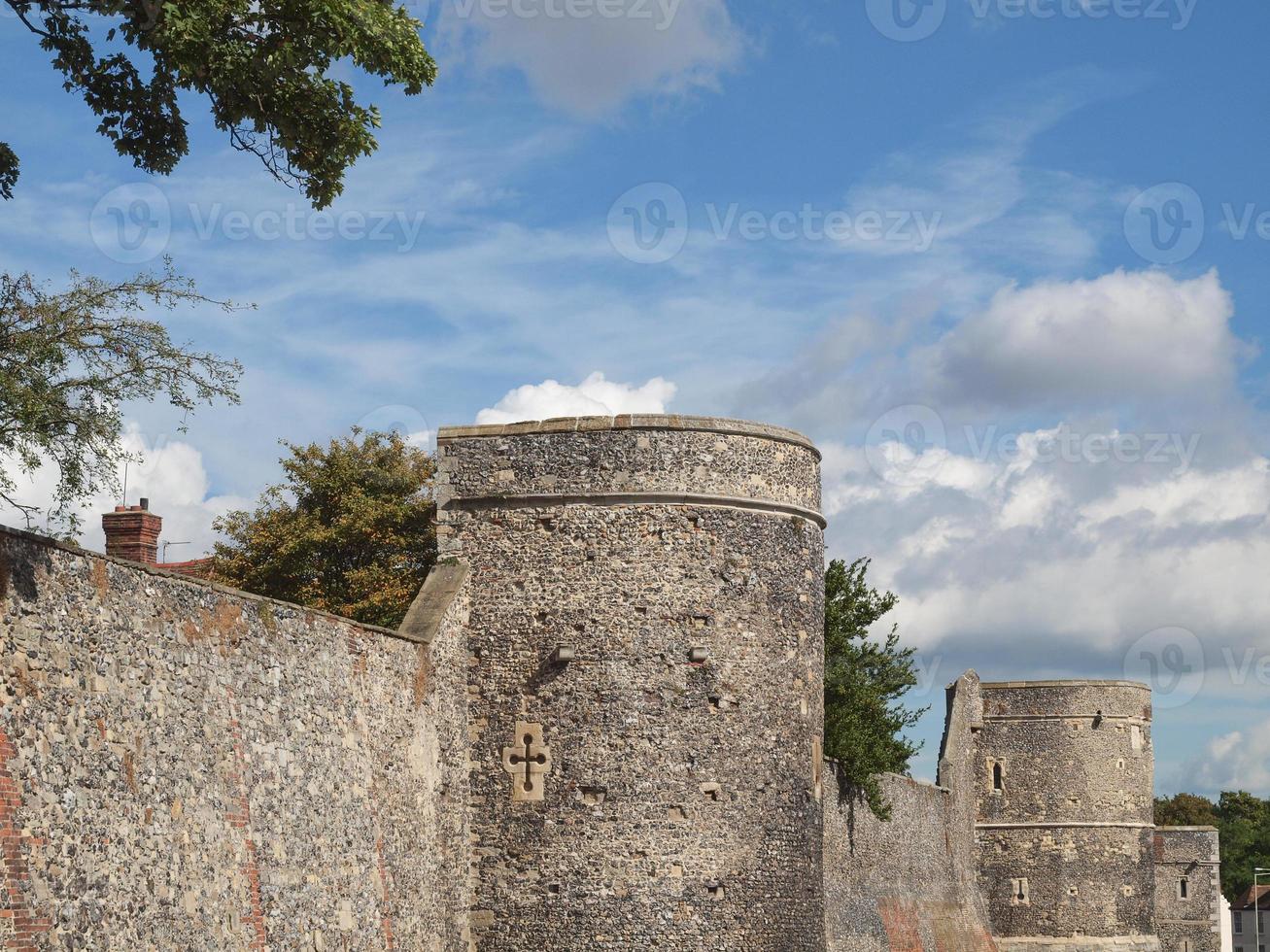 Stadtmauer von Canterbury foto