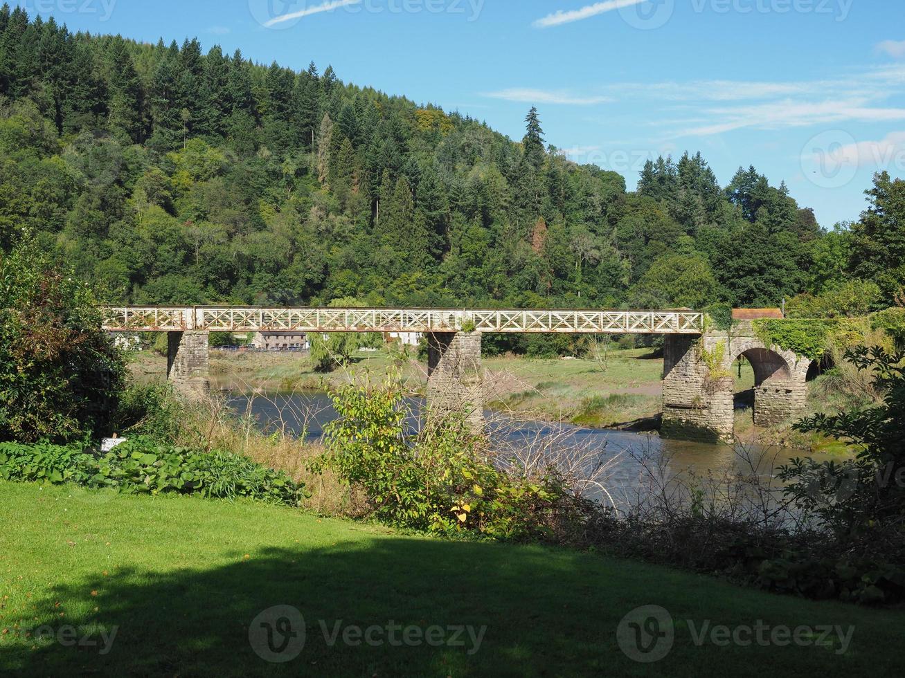 fluss wye in tintern foto