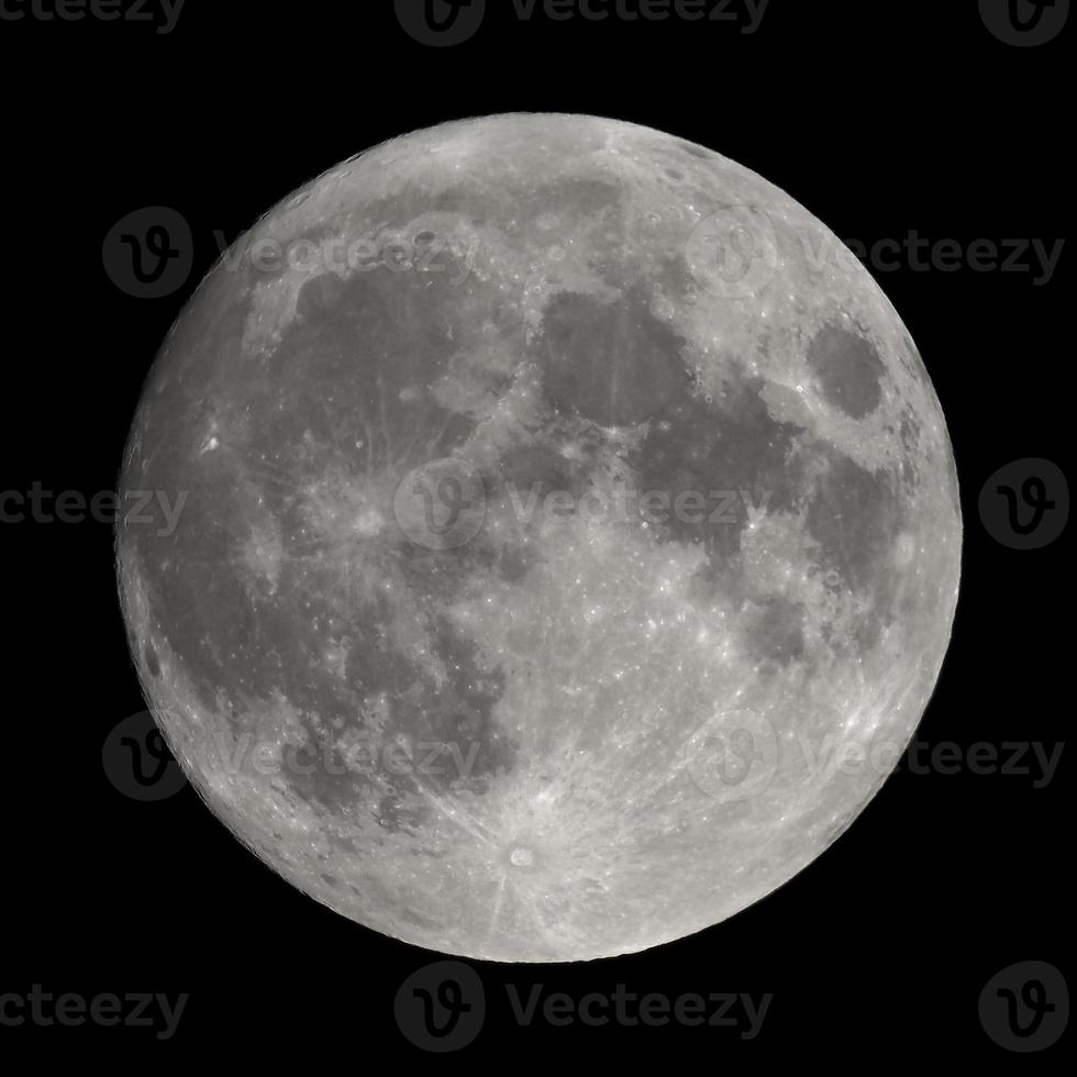 Vollmond mit Teleskop gesehen foto