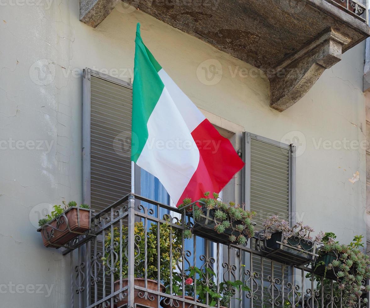 italienische flagge von italien foto