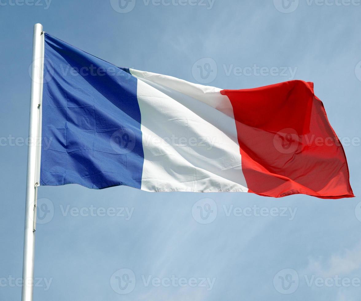 Flagge von Frankreich foto