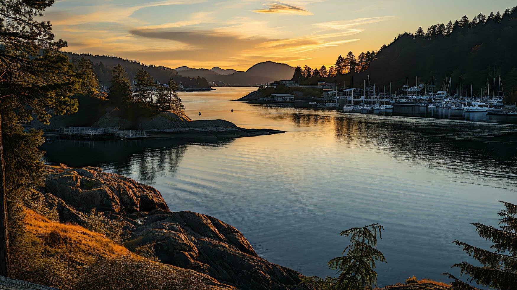 das Wasserfälle im Island sind schön ai generativ foto