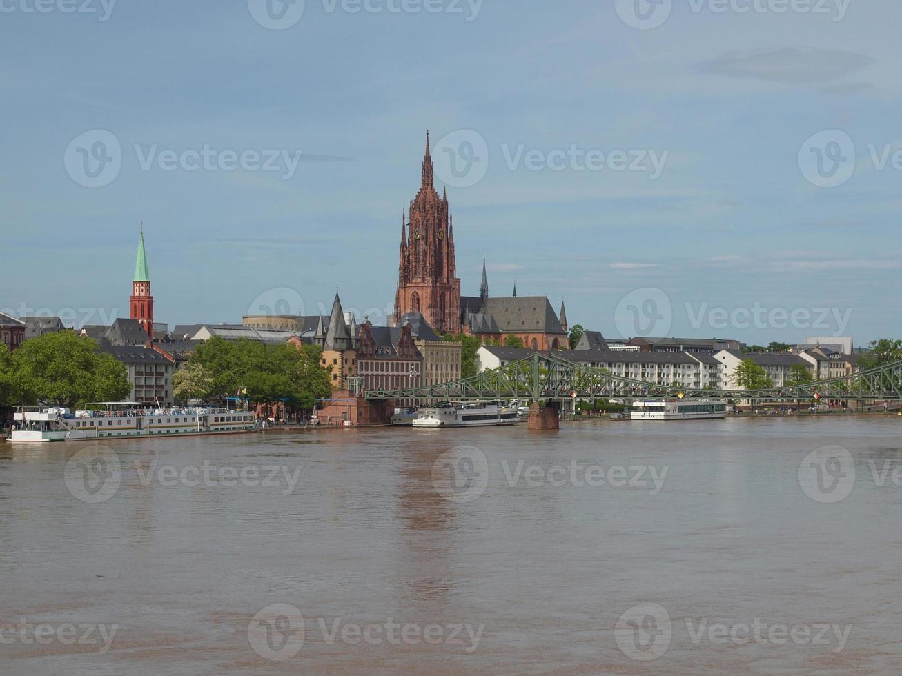 ansicht von frankfurt, deutschland foto