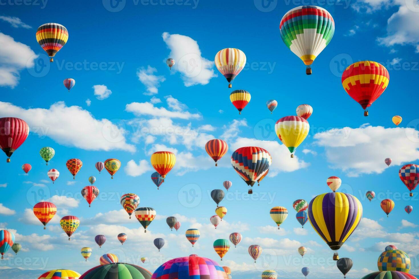 bunt Ballon Festival. generativ ai foto