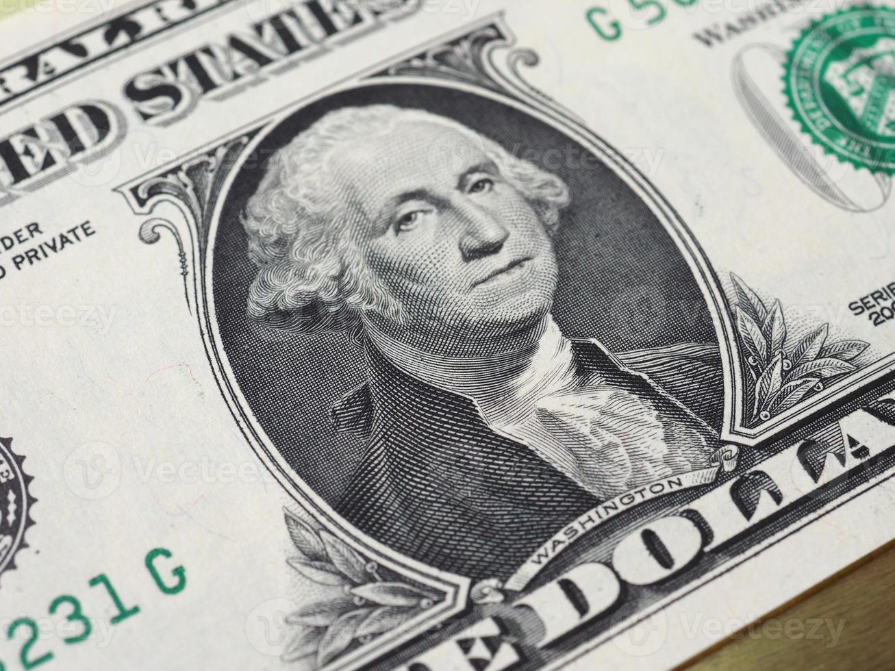 Washington auf 1-Dollar-Note, Vereinigte Staaten foto