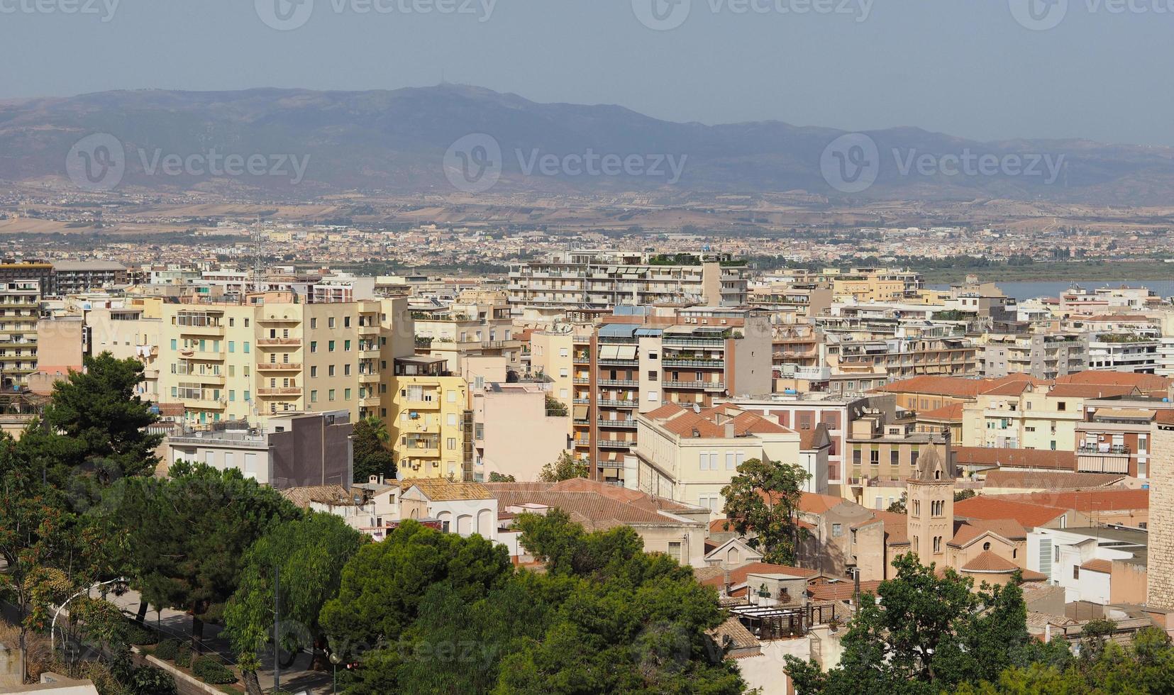 Luftaufnahme von Cagliari foto