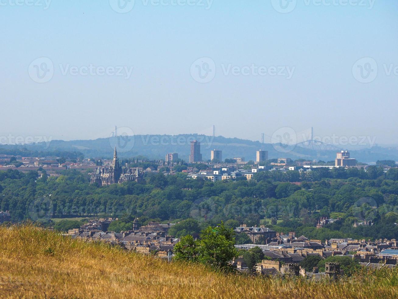 Blick auf die Stadt Edinburgh foto