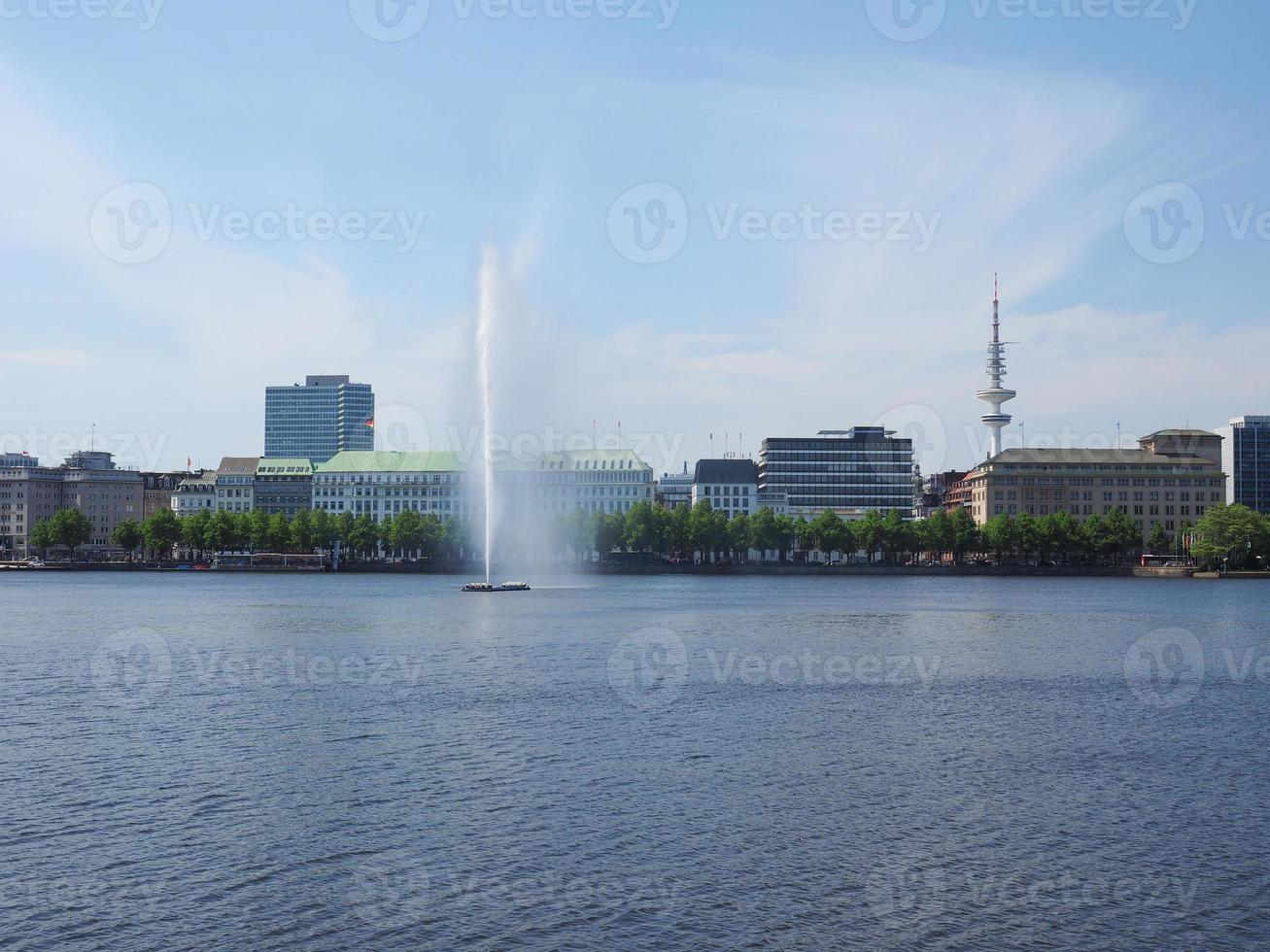 alsterfontaene Alsterbrunnen an der Binnenalster Binnenalster foto