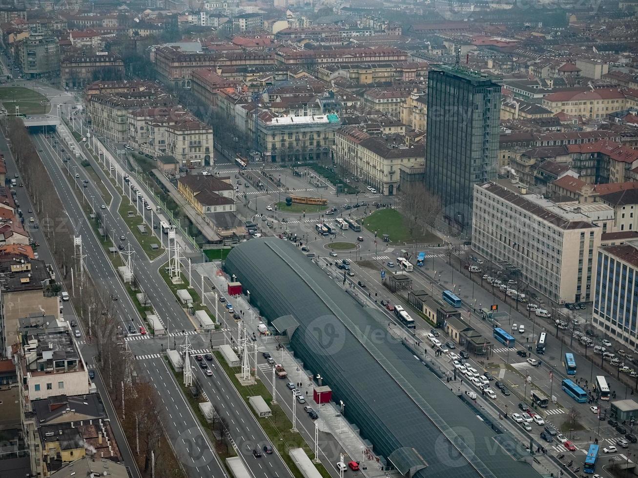 Luftaufnahme von Turin foto