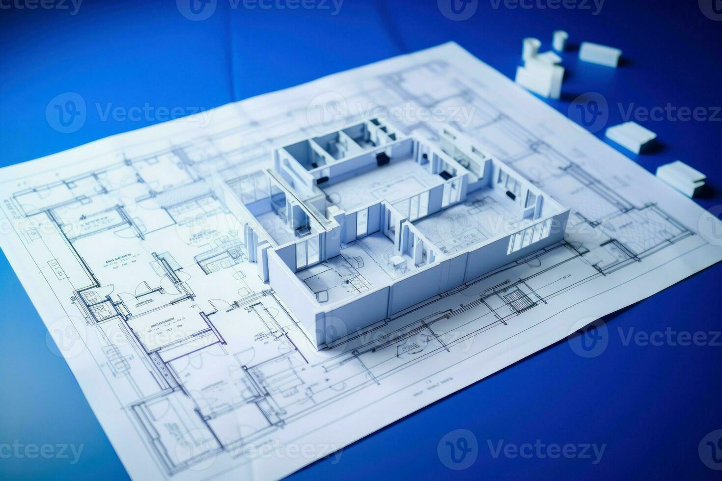 innovativ architektonisch planen. generieren ai foto