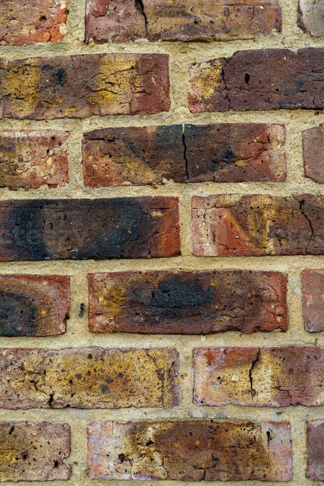 Textur Hintergrund von rot Backstein Mauer foto