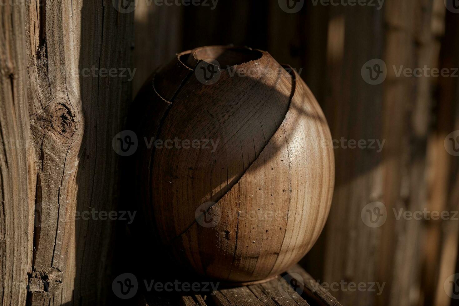 das Schönheit von Natur ein fesselnd hölzern Hintergrund. ai generiert. foto